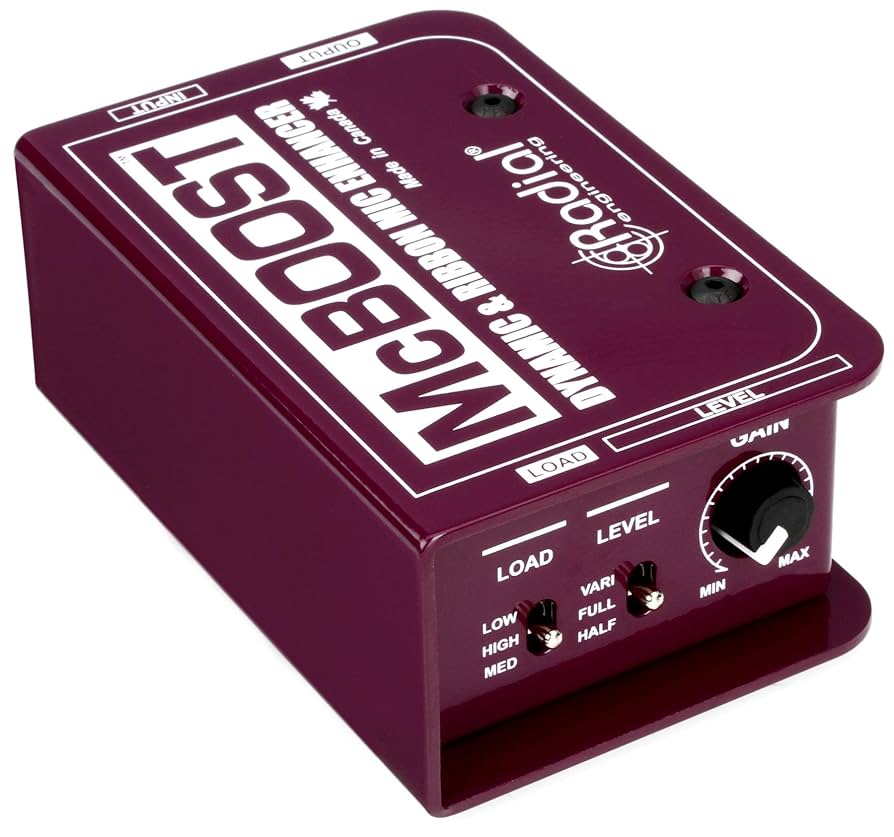 配信機器・PA機器・レコーディング機器 RADIAL McBoost Amazon.com: Radial McBoost 1-Channel Active Mic Boost Direct